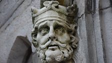 The bust of Brian Boru at Dublin Castle visited by Tim McGarry & Dr David Hume to discuss if Ireland was ever united.