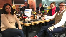 Presenters and guests in the studio - 2nd Decmeber 2017