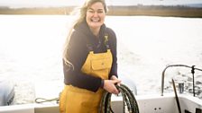 Annie is one of very few female commercial skippers in the UK