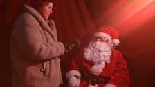 At Melsop Park Farm, Sophie met Father Christmas!