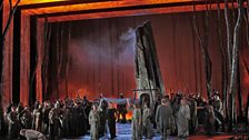 The Metropolitan Opera Chorus in the final scene of Bellini's 'Norma'