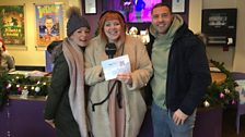 In the box office, Sophie met Emily and Rob from the Cromer Pier Christmas Show