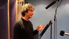 Neil Gaiman (Writer) recording his cameo