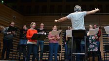 The Sixteen rehearse at King's Place ahead of Saturday's concert