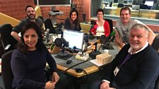 Presenters and Guests in the studio - 20 January 2018