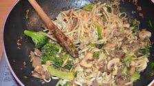 Aromatic Shin of Beef with Udon Noodles and Mushrooms