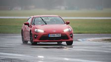 Rob does his lap on the Top Gear track