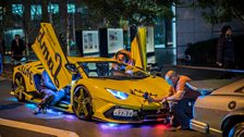 This lit-up Lamborghini is definitely going to get Rory noticed