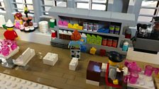 The National Museum of Scotland's cafe in Lego