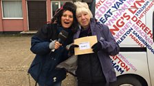 Clue one led Julie to Jane and some very hardy souls in Thurton