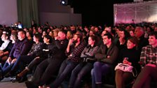 The audience at the Gray Area Theatre, San Francisco