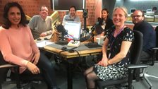 Presenters and guests in the studio - 7th April 2018