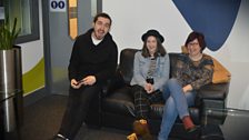 Darragh McSloy & Jessica James waiting in the Green Room