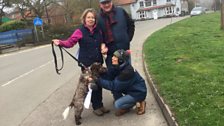 Corpusty clue-holders Yvonne and Charles, with their dog Tilly