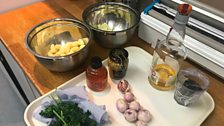 Ingredients for whisky dish