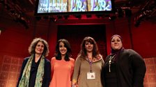 Maysoon Pachachi, Nawal al-Maghafi, Eliane Raheb and Nesma Zazou at the ˿ Arabic Festival