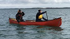 Jo canoeing with John