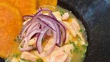 Ceviche dish