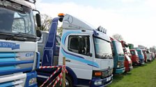 Hugo is some trucker at Shane's Castle's Vintage Steam Rally