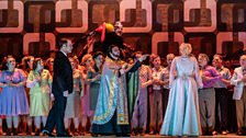 Brandon Jovanovich as Sergey, Wojtek Gierlach as Priest, Eva-Maria Westbroek as Katerina Ismailova