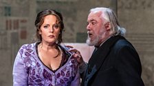 Eva-Maria Westbroek as Katerina Ismailova, John Tomlinson as Boris Ismailov