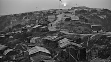 The sun rises over Kutupalong refugee camp