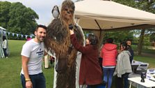 Anna was very keen to meet Chewbacca before she went!