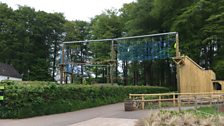 The newly opened high ropes