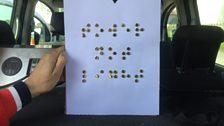 The clue was actually written in braille!