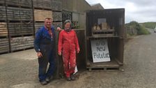 Selling potatoes at the farm gate