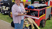 Crazy Jean's soapbox racer Rosemary Shrager