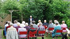 A service in Llanishen Quiet Garden