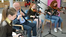 The McGlinchey family playing some tunes