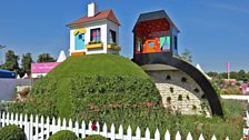 Set within ‘Misterland’ this garden conveys the mixed emotions experienced by families living with cancer