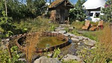 This garden celebrates the Nordic lifestyle of saunas and plunge pools, which are traditionally used by the whole family