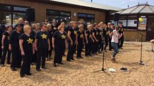 The treasure was with the West Norfolk Rock Choir, who were performing at the event - Julie had it with 15 minutes to go!