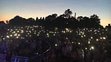 Saturday night headliners UB40 lit up Borde Hill Garden