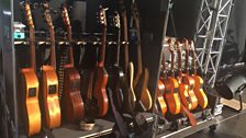 The Gipsy Kings used a large selection of guitars