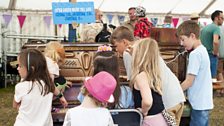 Deer Shed children play piano