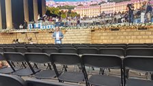 Andre Rieu in dress rehearsal