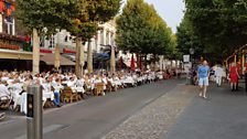 A busy Vrijthof Square