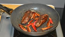 Pomegranate glazed duck