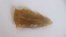 Piece of Flint Found at Excavation Site.