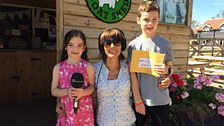 Julie found some young helpers at the farm shop!