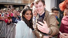 Mandip Gill on the red carpet.