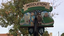 Clue four was at the village sign in Middleton