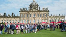Thousands of people arrived at Castle Howard in Yorkshire