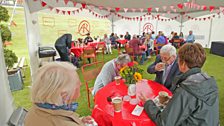 A welcome break at the Antiques Roadshow Tea Tent