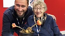 Phil & Jean with a Haemanthus Coccineus