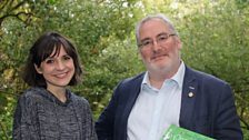 Illustrator Chris Riddell with his latest book